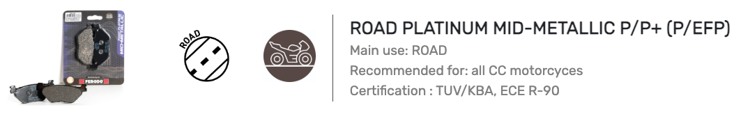 Road Platinum Mid-Metallic P/P+ (P/EFP)