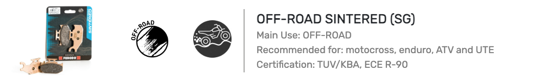 Off-road Sintered (SG)
